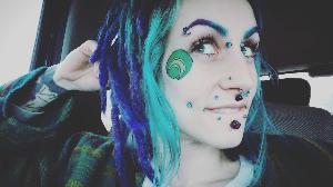 Prong Set Synthetic Opal Septum Clicker Customer Photo
