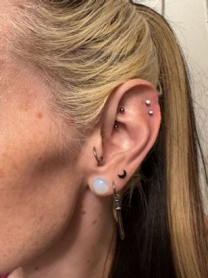Titanium Internally Threaded Moon End Customer Photo
