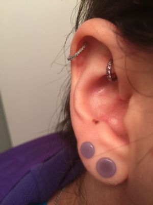 Side Set Half Gemmed Clicker Customer Photo