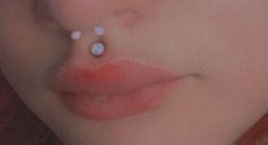 Bioplast Labret with Synthetic Opal Customer Photo