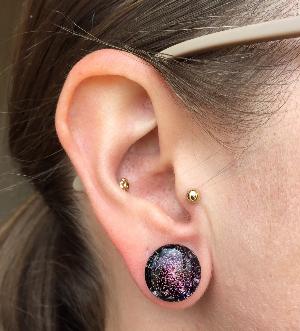 Galaxy Plugs (Double Flare) Customer Photo