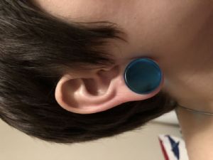 Double Flare Glass Plugs Customer Photo
