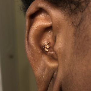 Triple Marquise Gemmed Threadless End Customer Photo