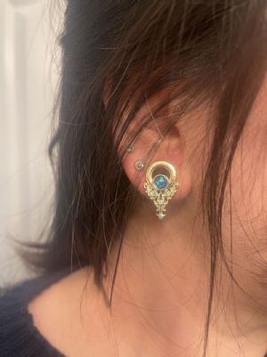 Empress Eyelet with Opal and Gems Customer Photo