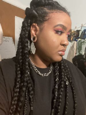 Steel Leaf Dangle Eyelets Customer Photo