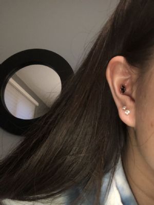 Triple Marquise Gemmed Threadless End Customer Photo