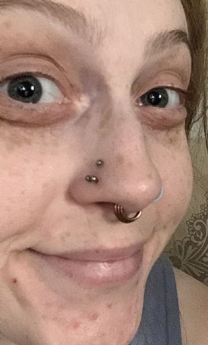 Titanium Three Ring Stacked Clicker Customer Photo