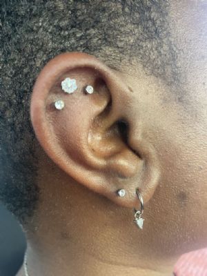 Titanium Threadless Flower End Customer Photo