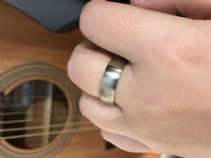 Brushed Steel Ring Customer Photo