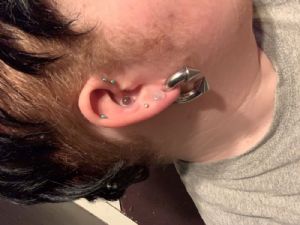 Steel Circular Barbell with Cones Customer Photo