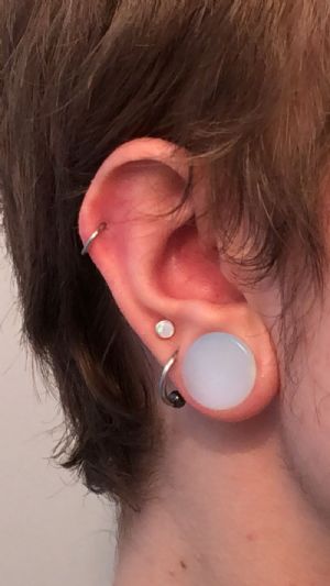Stone and Glass Plug Customer Photo