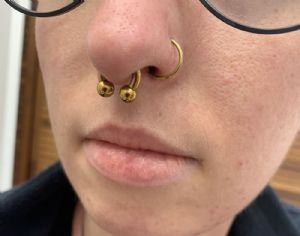 Titanium Nose Hoop Customer Photo