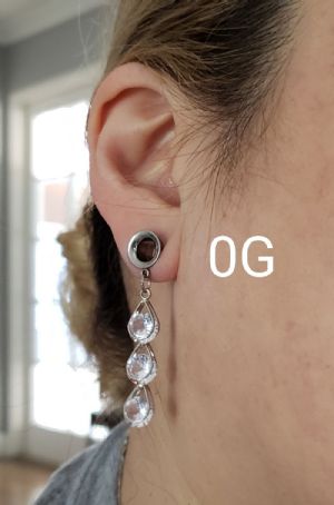 Steel Gem Waterdrops Dangle Eyelets Customer Photo