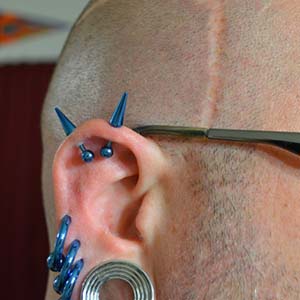 Custom Order Titanium Threaded Spike