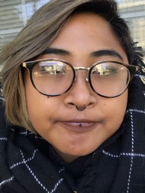 Black Steel Labret Customer Photo
