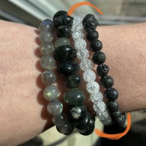 Round Stone Bead Bracelet Customer Photo