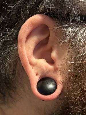 Single Flare Glass Plugs Customer Photo