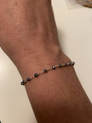 Genuine Gemstone and Silver Bracelet Customer Photo