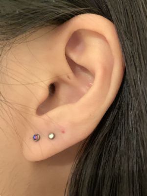 Titanium Internally Threaded Gem Disc End Customer Photo
