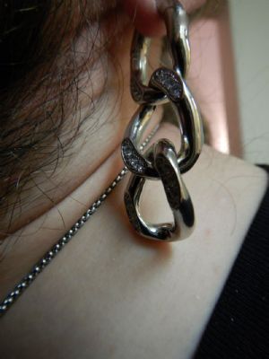 Steel Gemmed Chain Ear Weights Customer Photo