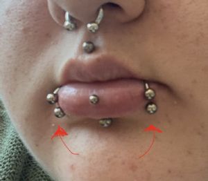 Titanium Internally Threaded Circular Barbell Customer Photo