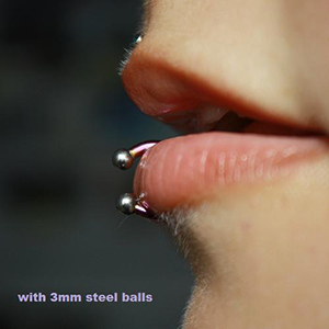 Plated Steel Circular Barbell with Spikes Customer Photo