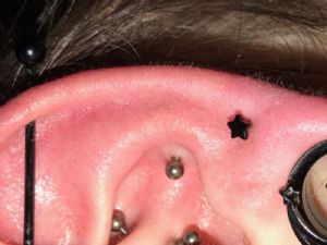 Star End Labret Customer Photo
