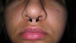 Black Steel Circular Barbell with Spikes Customer Photo