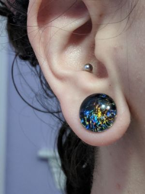 Galaxy Plugs (Double Flare) Customer Photo