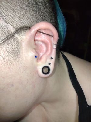 Titanium Internally Threaded Gem Disc End Customer Photo