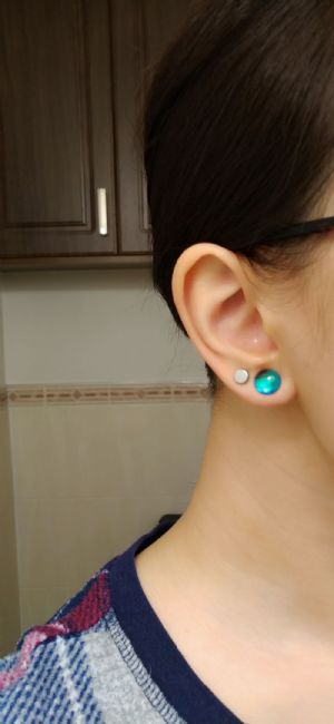 Single Flare Glass Noir Plugs Customer Photo