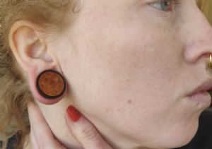 Arang Plugs with Burl Wood Inlays Customer Photo