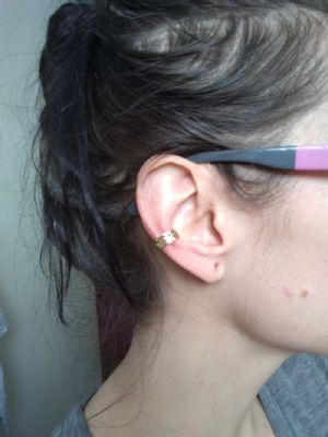 Vintage Swirl Ear Cuff Customer Photo