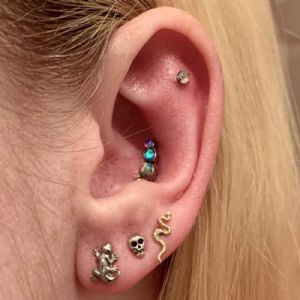 Skull Stud Earrings Customer Photo