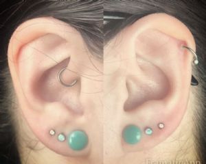 Single Flare Colorfront Plugs with Grooves Customer Photo