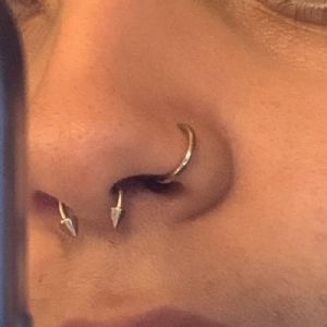 Steel Clicker Ring Customer Photo