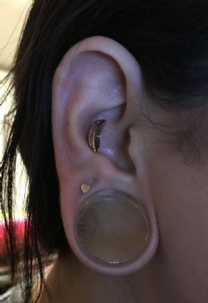 Heart End Labret Customer Photo