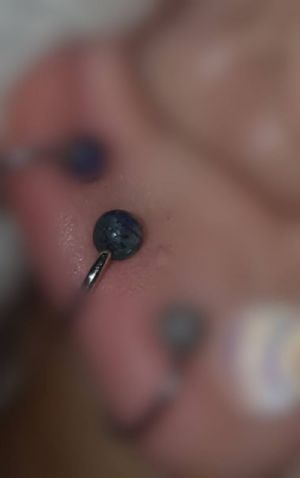 Stone Captive Bead Customer Photo