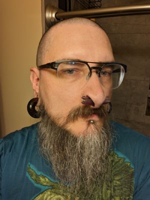 Stone and Glass Hoops Customer Photo