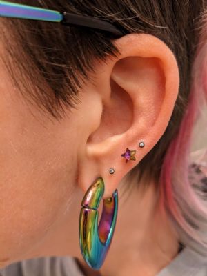 Star Rivoli Gem Barbell Customer Photo