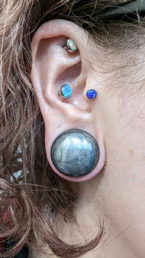 Stone and Glass Plugs Customer Photo