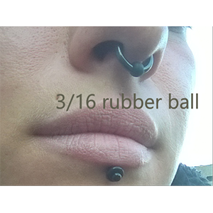 Dimpled Rubber Ball Customer Photo