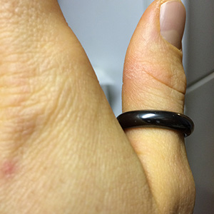 Hematite Ring Customer Photo