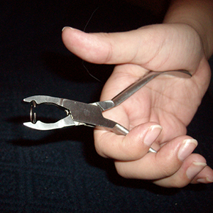 Notched Ring Closing Pliers Customer Photo
