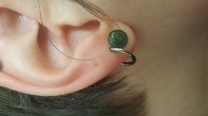 Single Flare Colorfront Plugs with Grooves Customer Photo