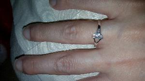Silver Triquetra Ring Customer Photo