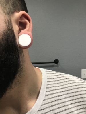 Silicone Solid Front Plug Customer Photo
