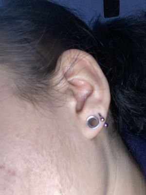 Titanium Circular Barbell Customer Photo