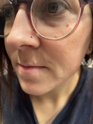 Titanium Plated Nosescrew Customer Photo