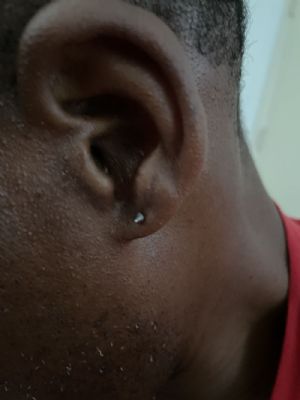 Steel Spike Stud Earrings Customer Photo